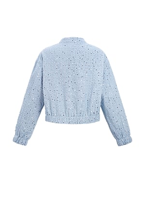 Denim jacket with sequins - Light Blue h5 Picture9